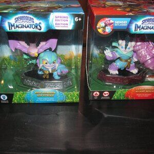 Skylanders Imaginators Egg Bomber Air Strike & Hard-Boiled Flare Wolf Figures